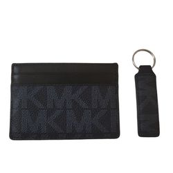 Michael Kors Card Holder and Keychain Black 