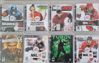 8 PS3 Blu Ray Games