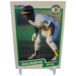 1990 Fleer Baseball Rickey Henderson #10