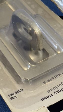 National Hardware N 348-854 Swivel Staple Safety Haps. 4-1/2” Stainless Steel. Brand New
