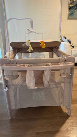 Pack ’n Play Travel Dome LX Playard – Raised Travel Bassinet, UV‑50 Canopy, Changer & Storage.