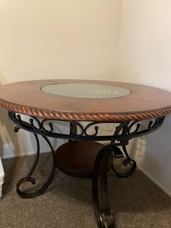 Brown Round Table