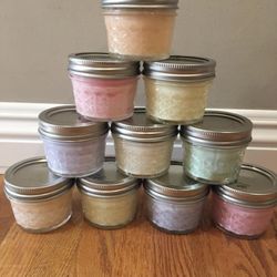 Mini Homemade Soy Candles In 4oz Jars $2 Each 