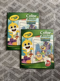 NEW ✨ Baby Shark Coloring Packs With Stickers $4