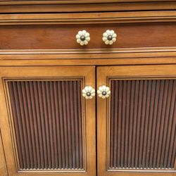 Vanity Cabinetry Solid Marble Top Soft Close Drawer Detailed Hardware 