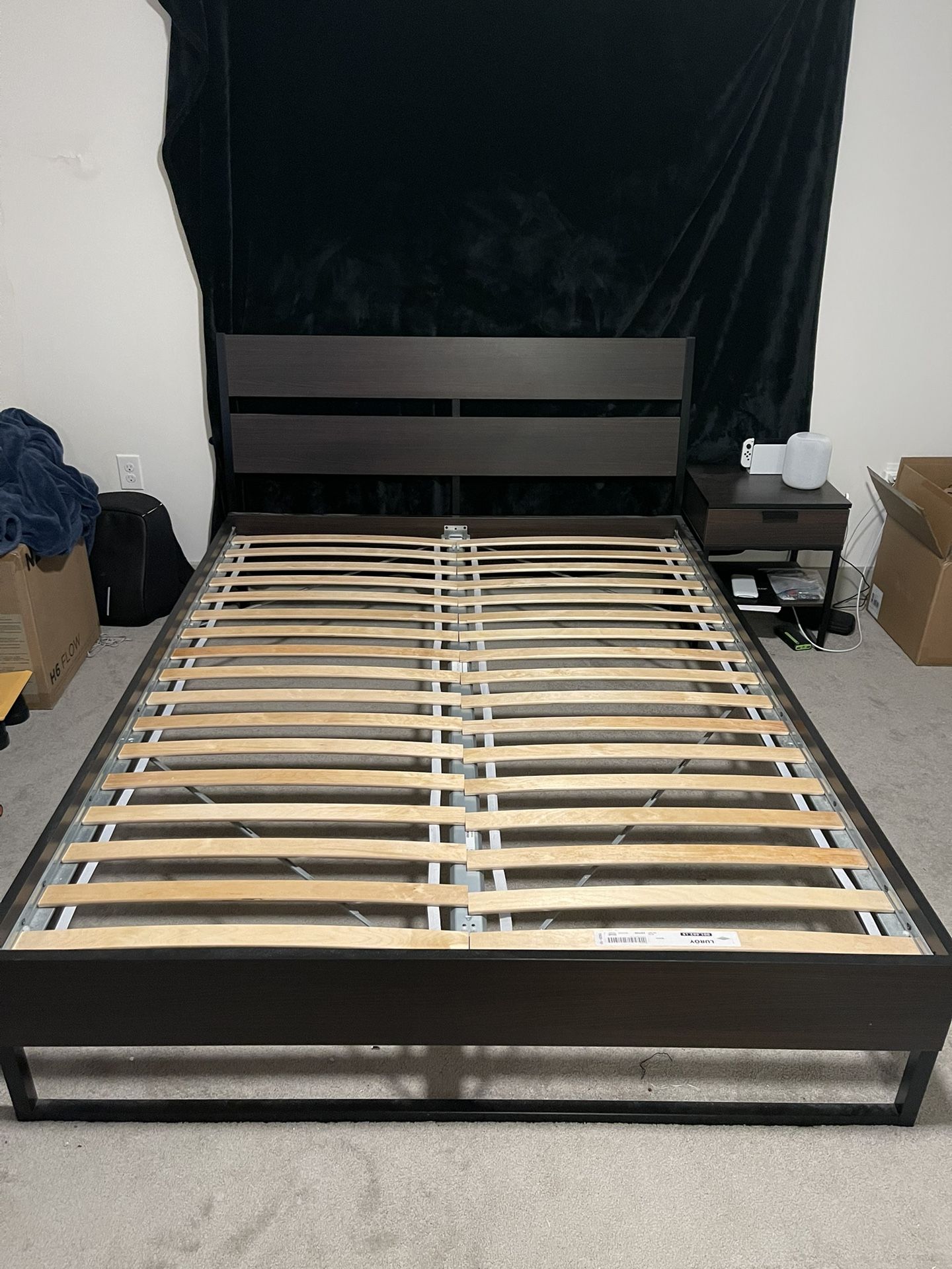 Queen Bed Frame With Nightstand