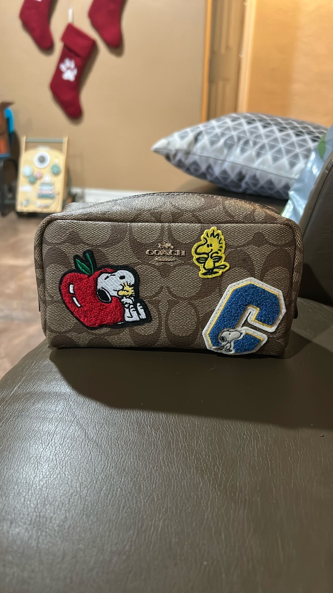 Peanuts Snoopy Coach Makeup Bag