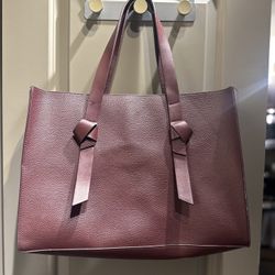 Burgundy Faux Leather Should Bag - Rachel Zoe 