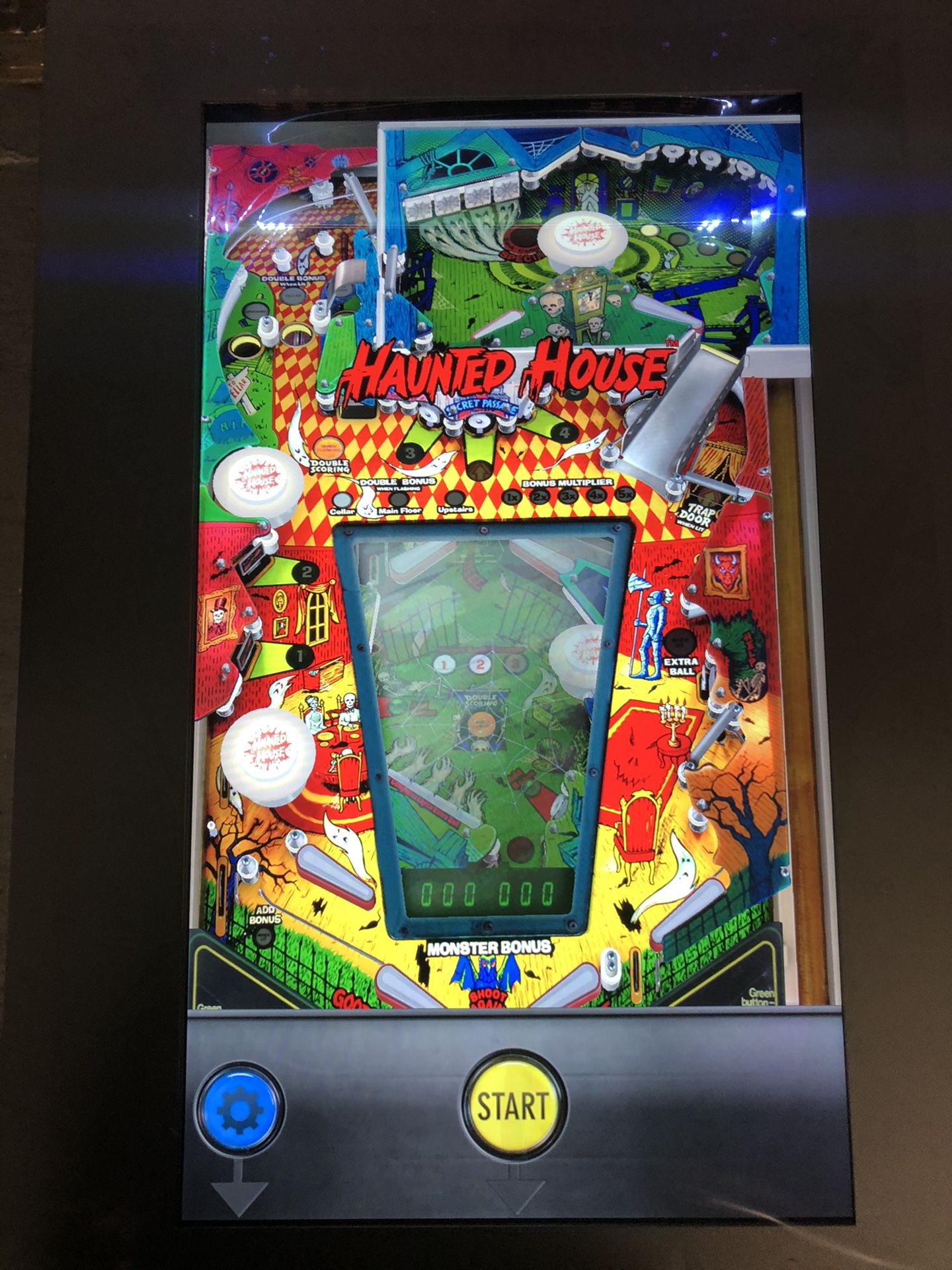 Haunted House3D Digital Pinball Machine, 12-in-1 Gottlieb Titles, ToyShock,  77000