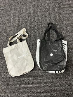 Set of 2 Lululemon Reusable Tote Bag Shopping Grocery Gym Yoga