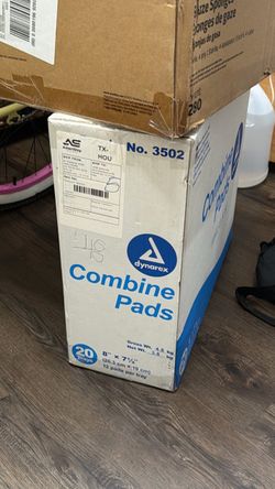 Combine pads and gauze sponges
