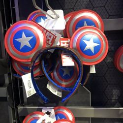 New Disney Park Marvel Captain America Minnie/Mickey Ear Headband