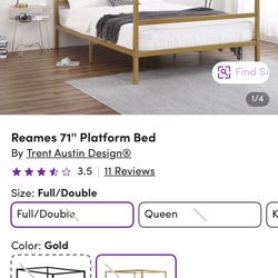 Gold Canopy Bed