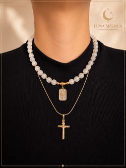 Collar de moda cuarzo blanco