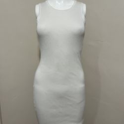 White ribbed Papya dress