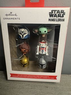 Hallmark Star Wars The Mandalorian Mini Christmas Ornaments – Set of 6