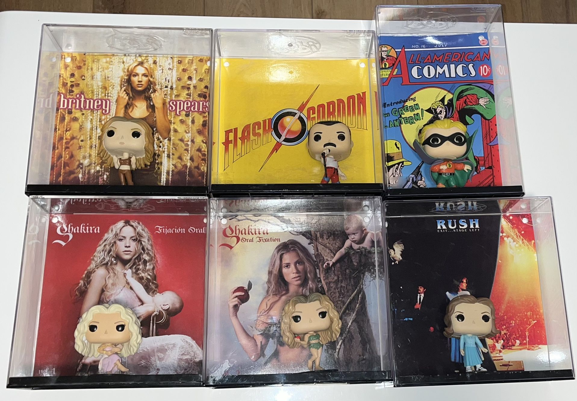 Funko Pop! Album & Comic Covers Britney Shakira Queen Rush Green Lantern