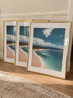 Pottery Barn 18x24 Gold Frames- Set of 3