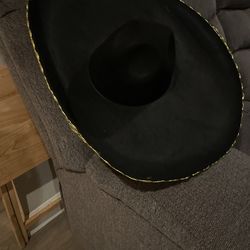 Mariachi Hat Gold Trim