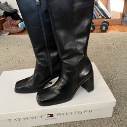 Black Size 10 Tommy Hilfiger Boots
