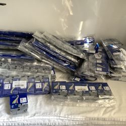 162 units LABEL TAPE cassette :   TZ-221 9mm  black one white tape Tac 221 8m