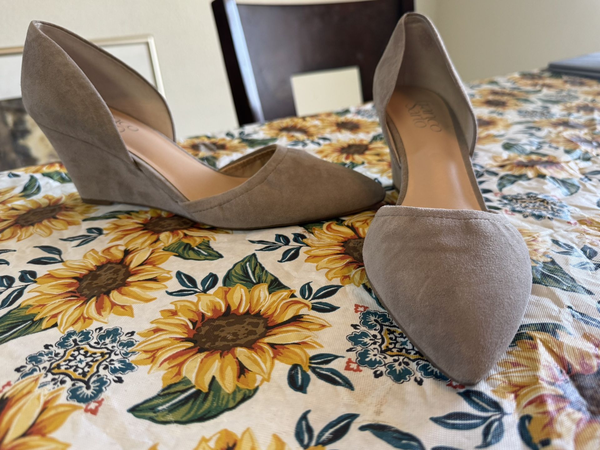 Elegant Franco Sarto Wedge Pumps