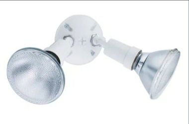 Lithionia Lighting 2-Lamp Outdoor White Flood Light