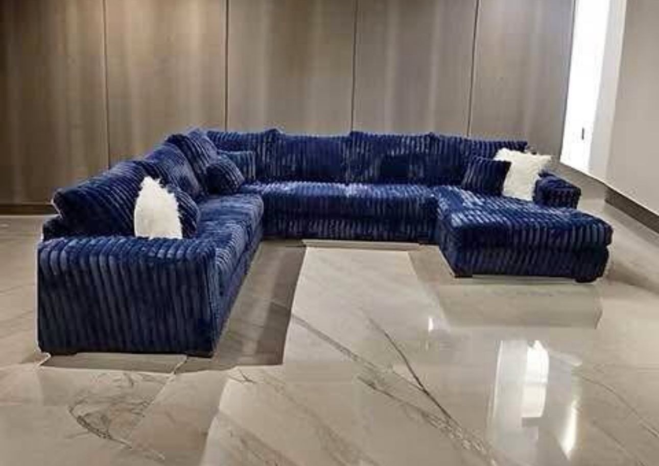 Cordaroy Sectional Sofa No Credit Needed