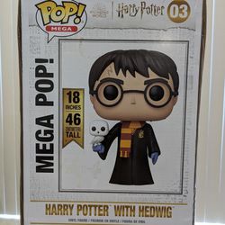  Funko Pop! 18 Inch Harry Potter with Hedwig Super Sized Pop!  Vinyl Figure : Toys & Games