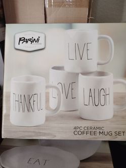 Parini 4-Piece Ceramic Coffee Mug Set