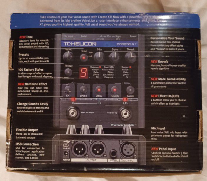 TC Helicon VoiceTone Create VOCALS METAL SINGER EFFECTS MUSIC  PRODUCER for Sale in San Jose, CA OfferUp
