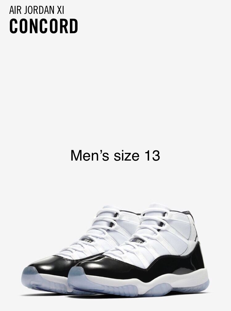 New men’s Air Jordan XI Concord size 13