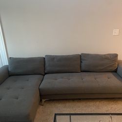 Grey 3 Seater Sofa 