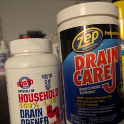 Drain cleaning Supplies 
