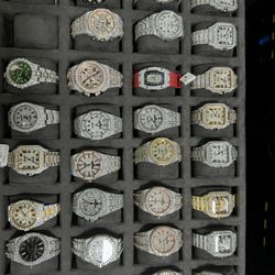 Custom 1-1 Moissanite/diamond Tester Approved Watches