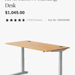 Jarvis Fully Standing Computer  Desk - MUST GO