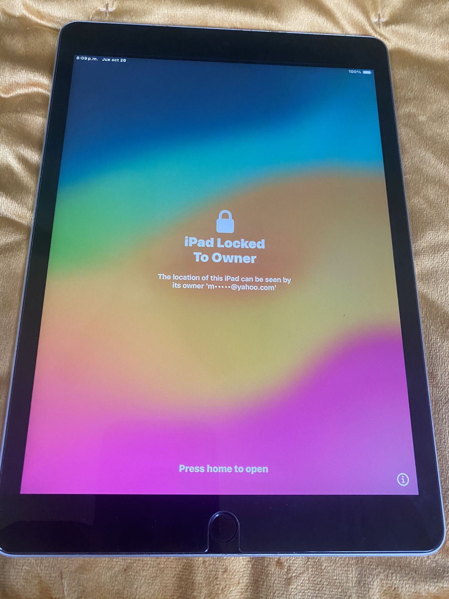 IPAD 9th GEN.256GB FOR PARTS(PICK-UP ONLY