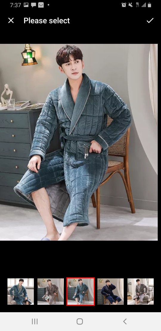 Winter Mens Heavy & Thick Terry Bear Robe XXXL