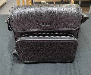 Coach Black Leather Crossbody Bag