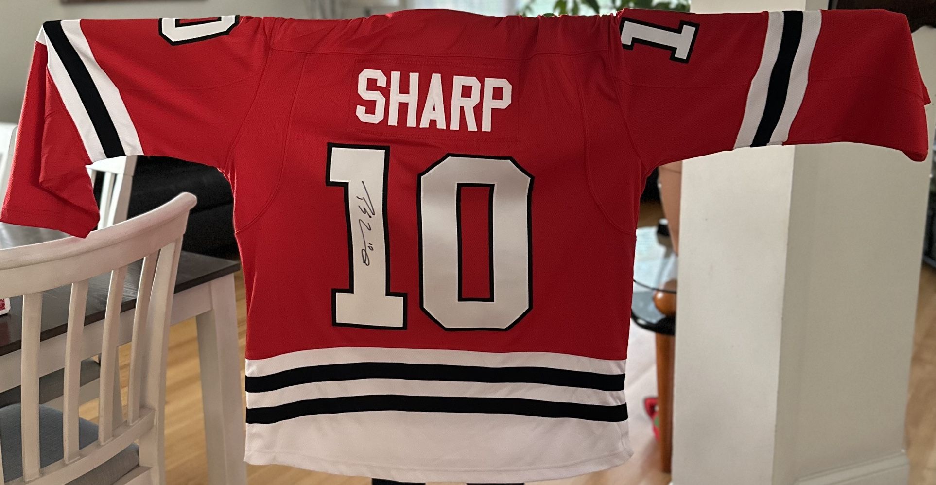 AUTHENTIC SIGNED SHARP JERSEY 