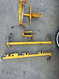 Enclosed Trailer, Weedeater, Backpack, Blower Rack