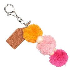 Finishing Touch Bag Charm in Pink Trio Thirty-One NIP
