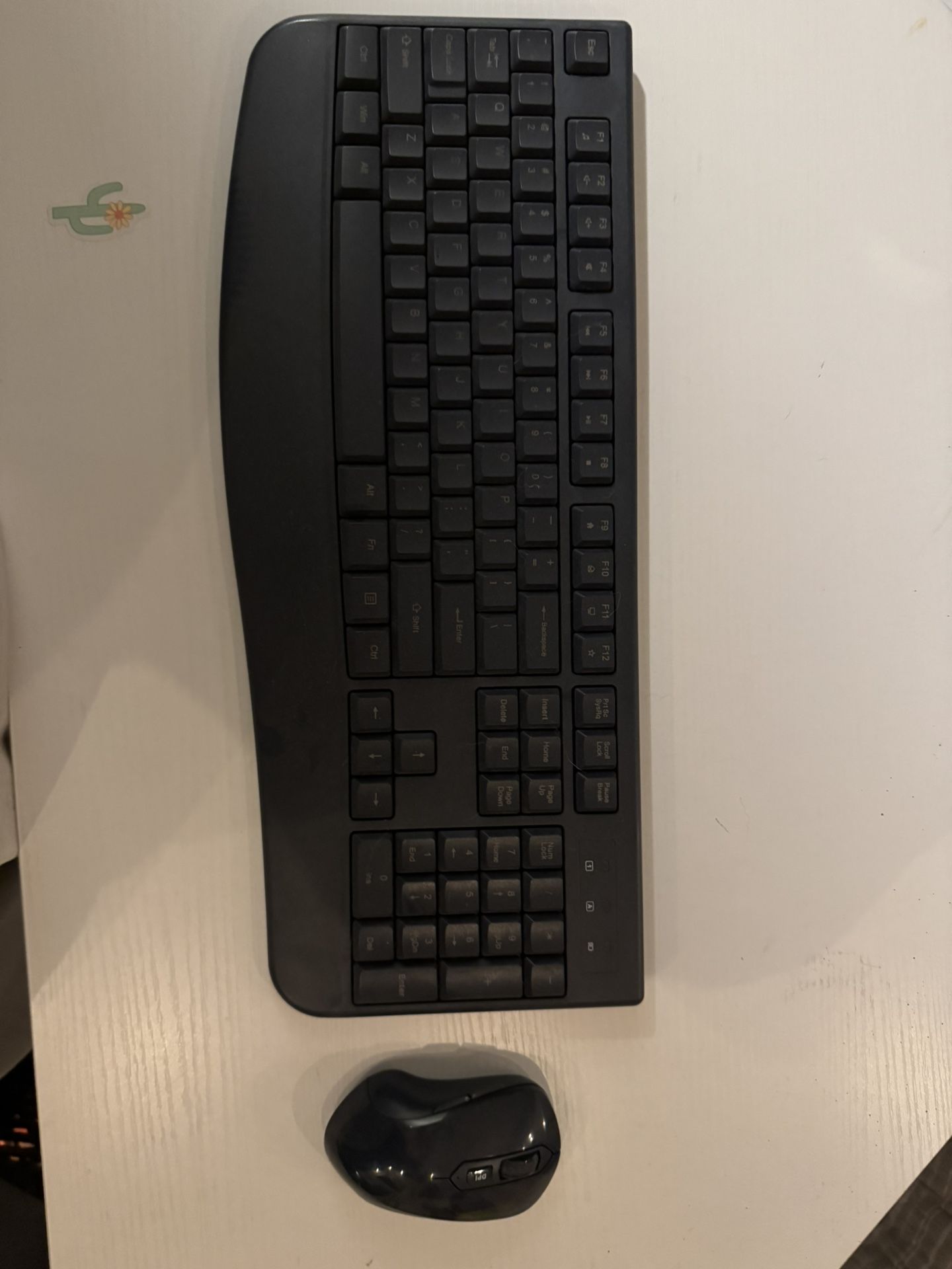 navy blue keyboard + mouse (bluetooth)