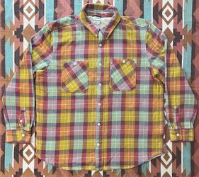 The North Face Valley Twill Flannel Shirt Multicolor Plaid Heavy Men’s 2XL