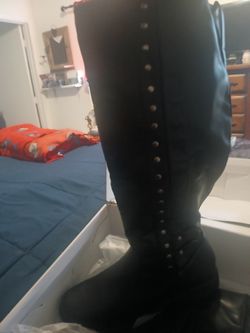 Black Knee High Boots