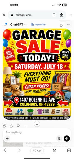 Garage sale