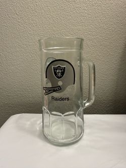 Vintage 1980s Los Angeles Raiders Pint Glass Mug