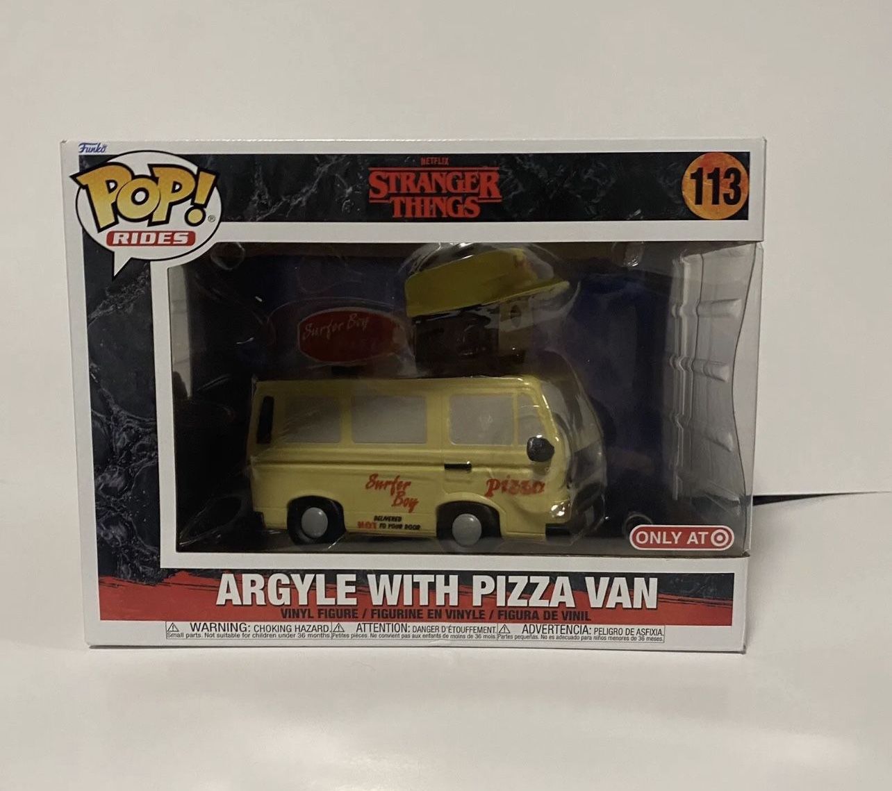 Funko Pop! Rides Stranger Things Argyle With Pizza Van Target Exclusive