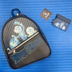 Loungefly Disney Haunted Mansión Mini Backpack And Matching Cardholder  - NWTs 