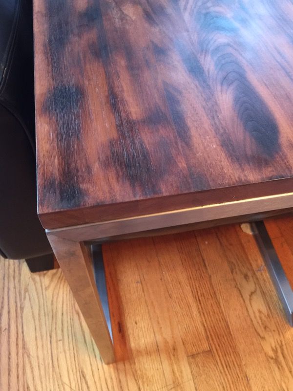 Square wooden table